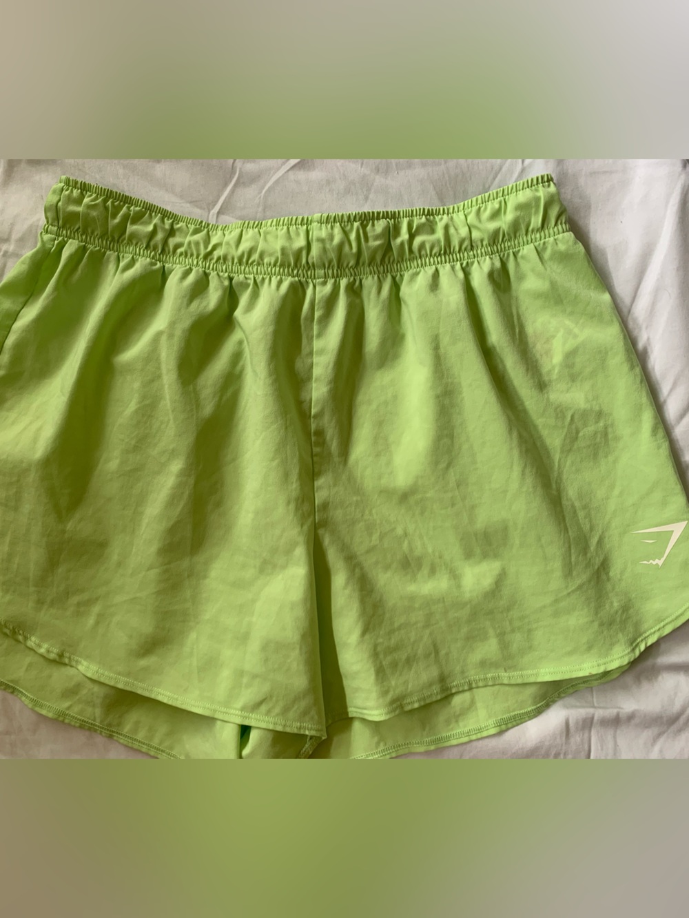 Gymshark Lime Green Athletic Lounge Shorts